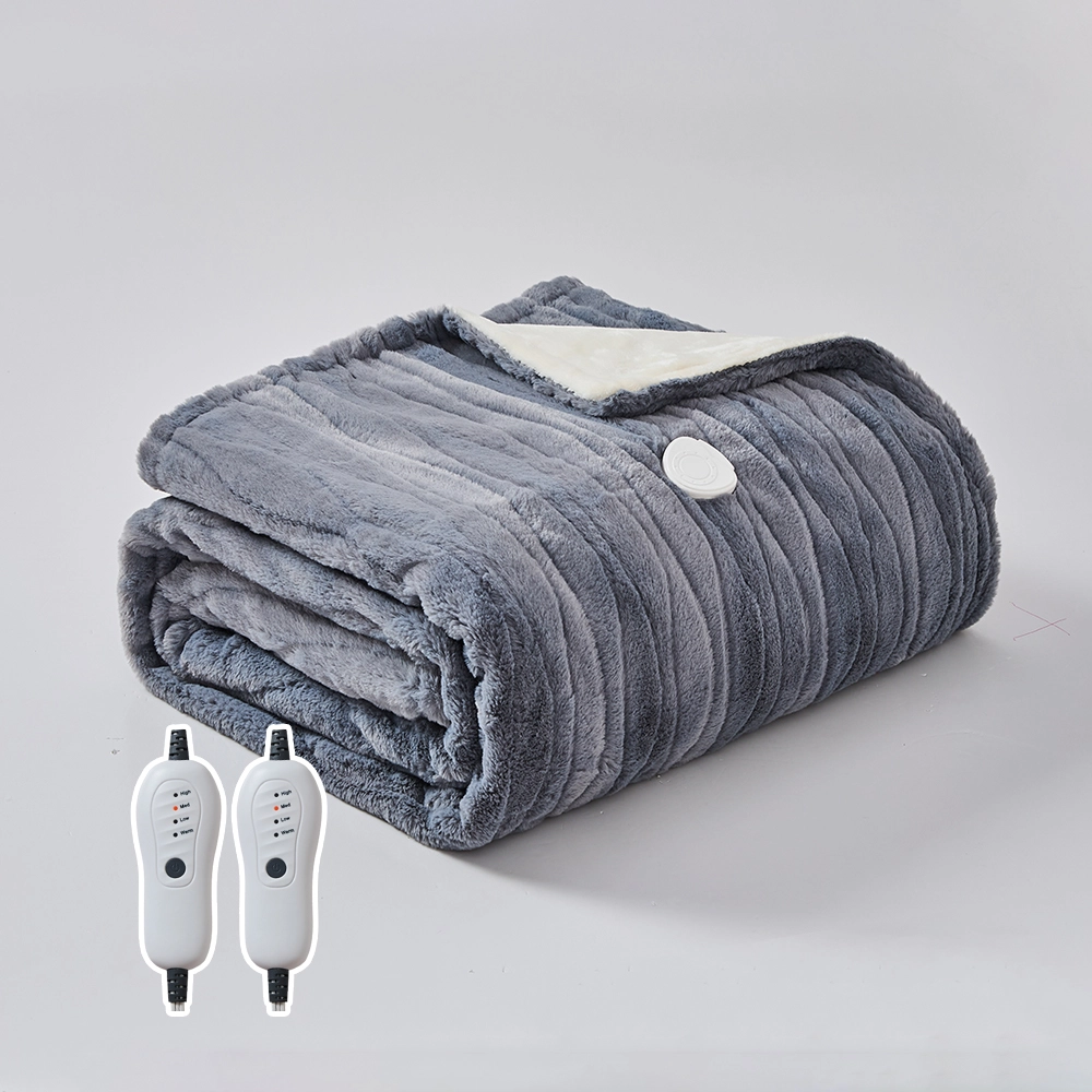 سرير مزدوج قابل للغسل كهربائي فوق بطانية